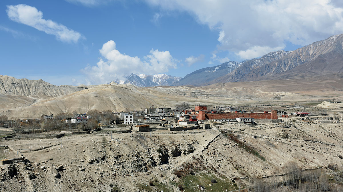 Lo Manthang, the walled city as well as the capital city of Upper Mustang.