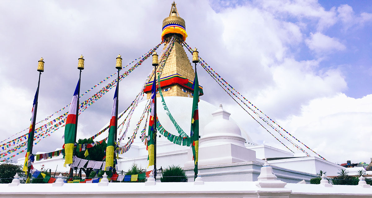 World's biggest Buddhist stupa, Boudhanath.