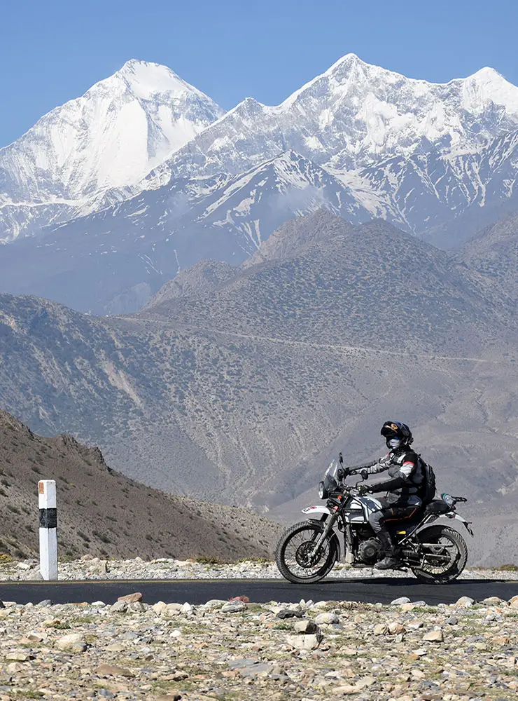 The rewards of motorbike tours to Upper Mustang with Wild Tracks Nepal motorbike tours of Upper Mustang